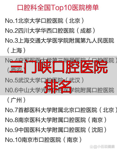 三门峡口腔医院排名_三门峡牙科哪家比较好_三门峡口腔医院哪家好