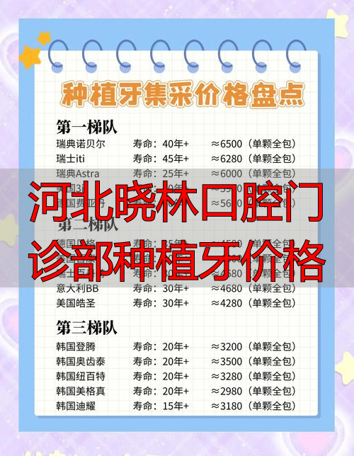 口腔种植门诊病历样本_河北口腔医院种植牙_河北晓林口腔门诊部种植牙价格