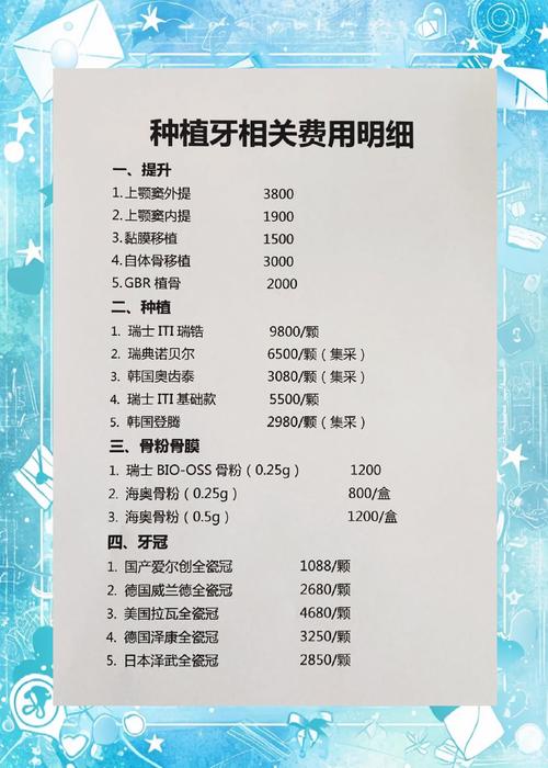 格伦菲尔口腔2025年价目表_深圳格伦菲尔口腔价格表_格伦菲尔口腔（南山南油店）种植牙价格