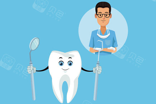 牙齿治疗卡通图