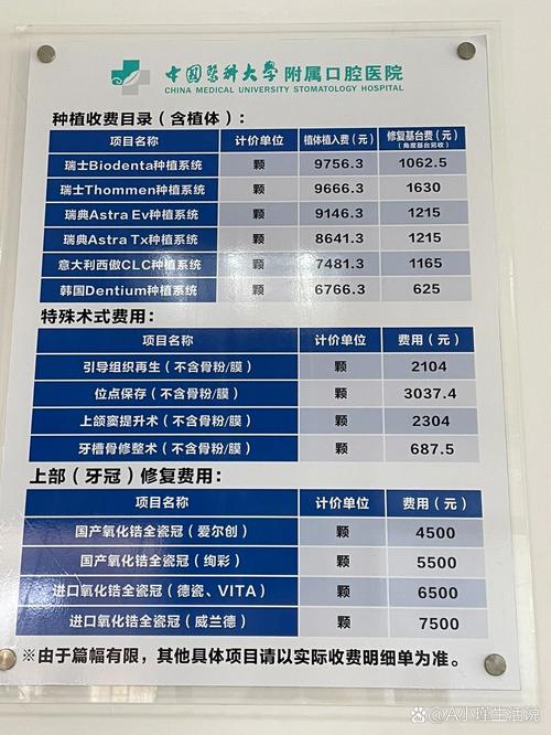 种植牙各环节收费详解_2026年种植牙费用明细_广安邻水医附大口腔诊所假牙价格